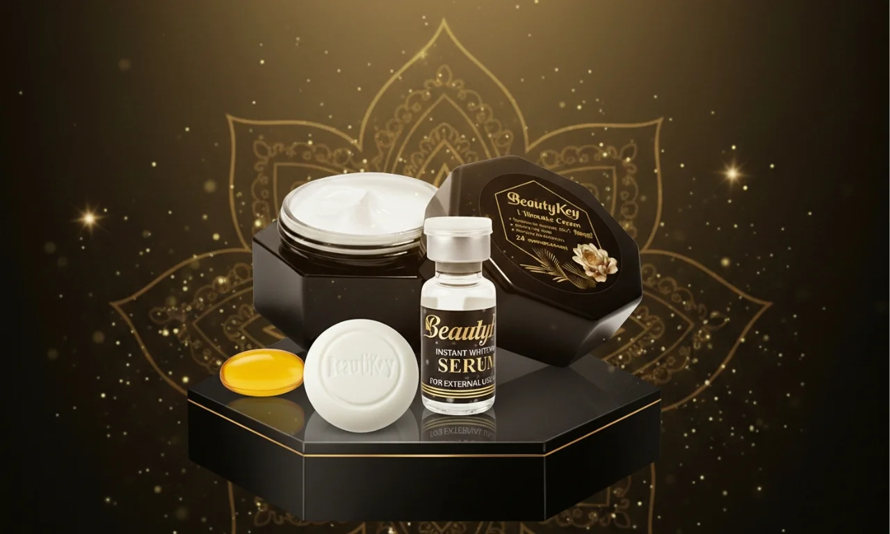 Unlock Your Glow: The BeautyKey 4-in-1 Whitening Kit – Your Key to Timeless Beauty